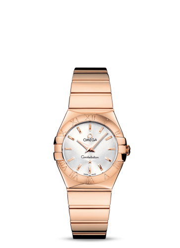 Omega Constellation Quartz 27 Polished Red Gold / Silver
